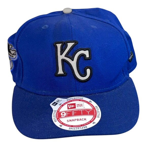 New Era 9Fifty Kansas City Royals Blue Wool Snapback Hat One Size MLB Baseball - Picture 1 of 15